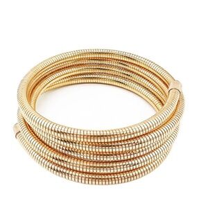 Chic Gold Coil Bracelet